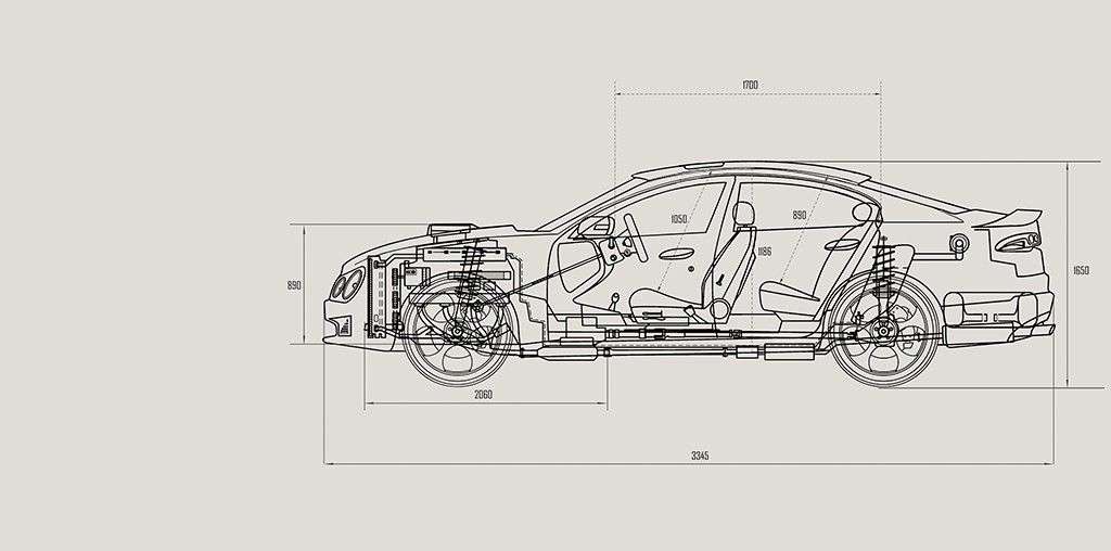 Фотообои в интерьере машина схема  9-1957 фото