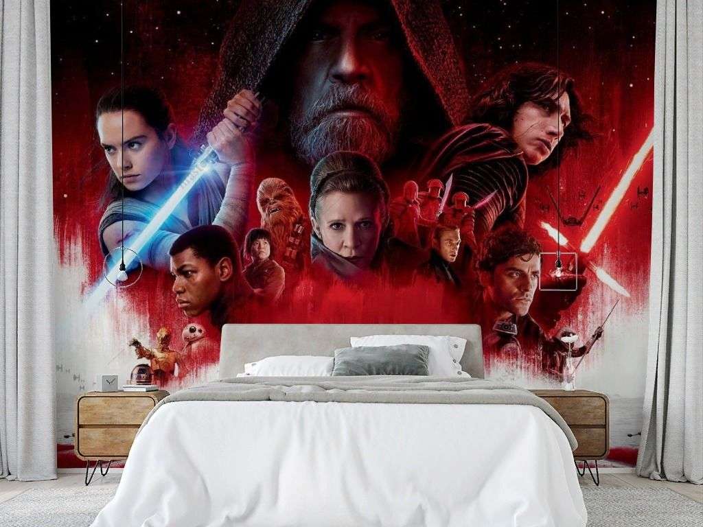 Фотообои в интерьере звёздные войны: последние джедаи  12-1226 фото