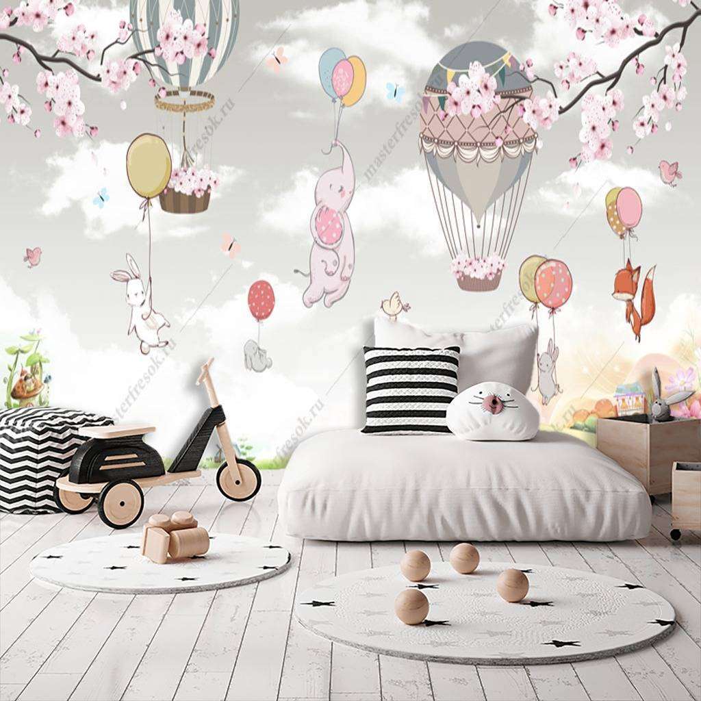 Фотообои в интерьере животные в полете 2  12-940 фото