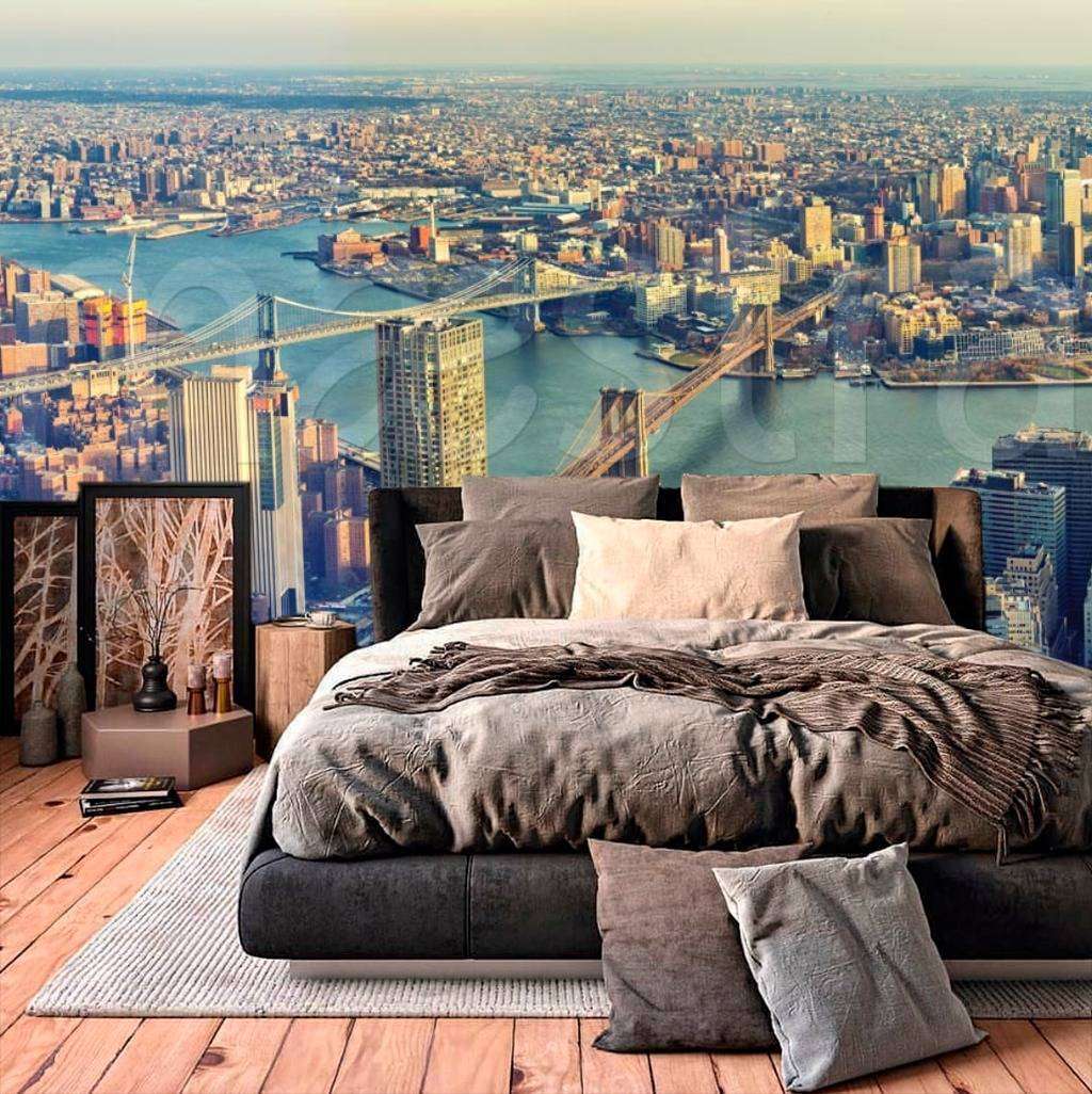 Фотообои Вид на Нью Йорк и Гудзон  9-846