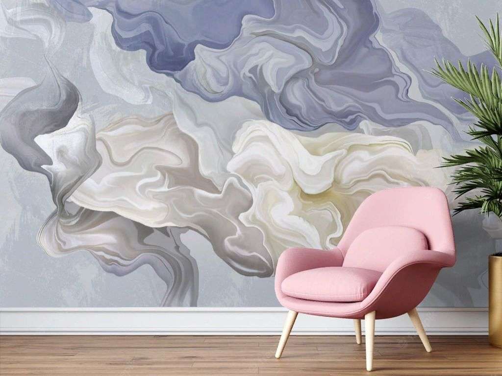 Фотообои в интерьере абстракция 3д чернила  13-715 фото