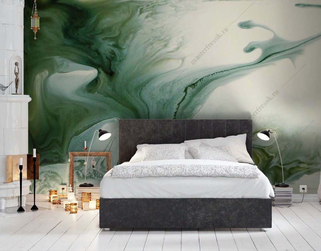 Фотообои Зеленый флюид  9-1297