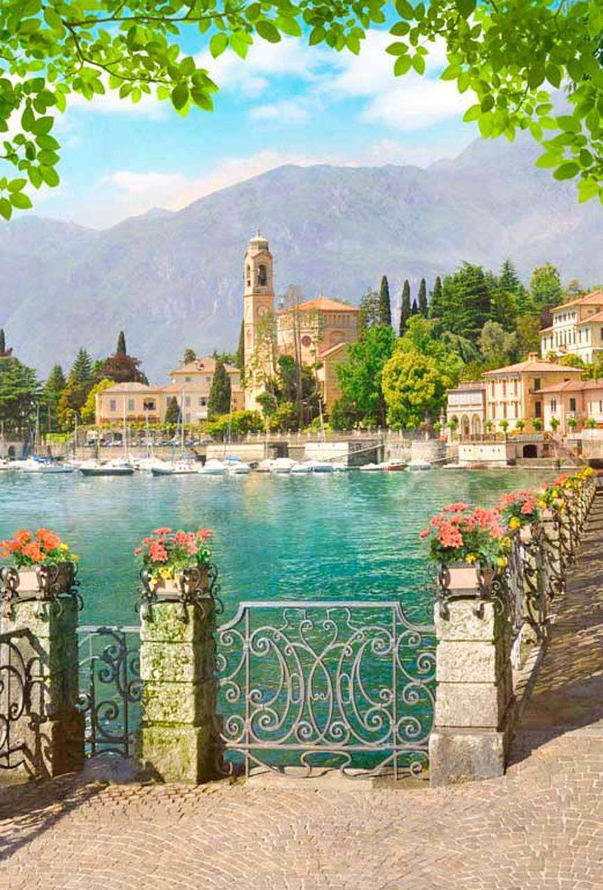 Фотообои в интерьере набережная красивого города  11-187 фото