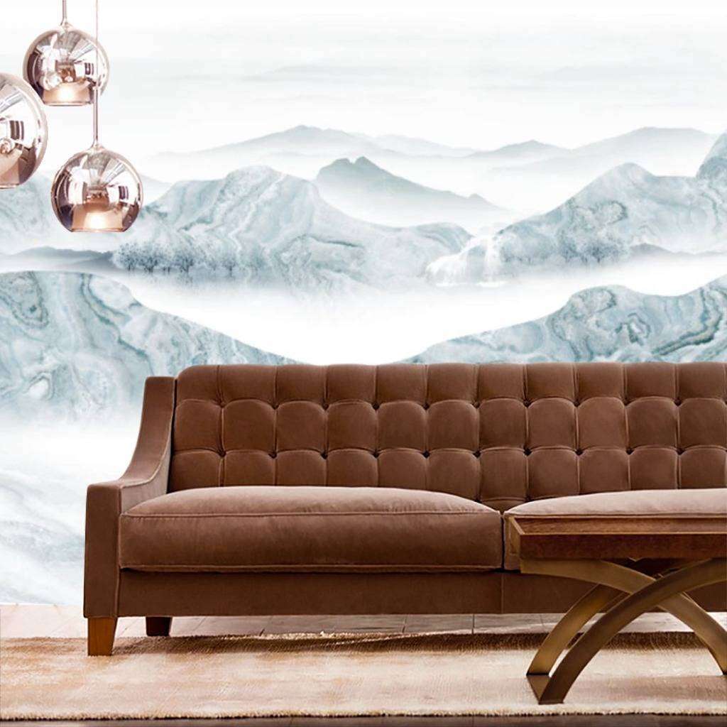 Фотообои Бесшовные обои на стену:  Лодка в горах. Артикул: 15-651  