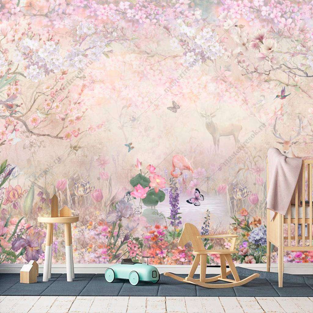 Фотообои в интерьере райский сад  13-135 фото