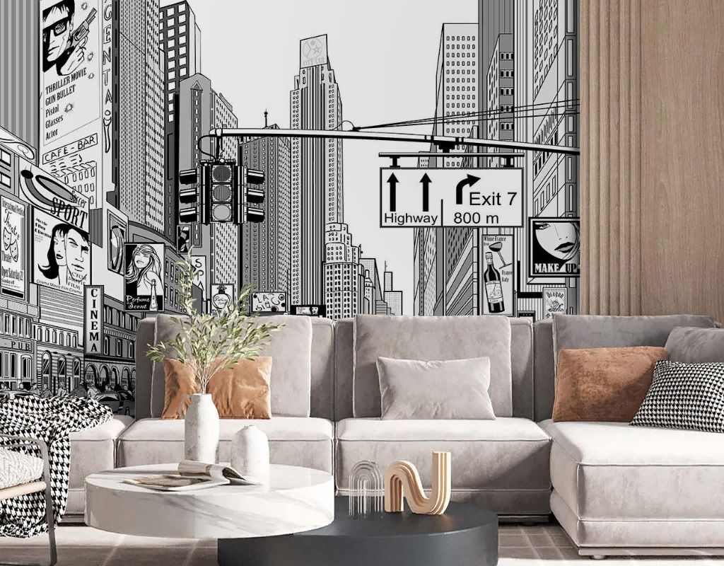 Фотообои Нью-Йорк иллюстрация    14-779