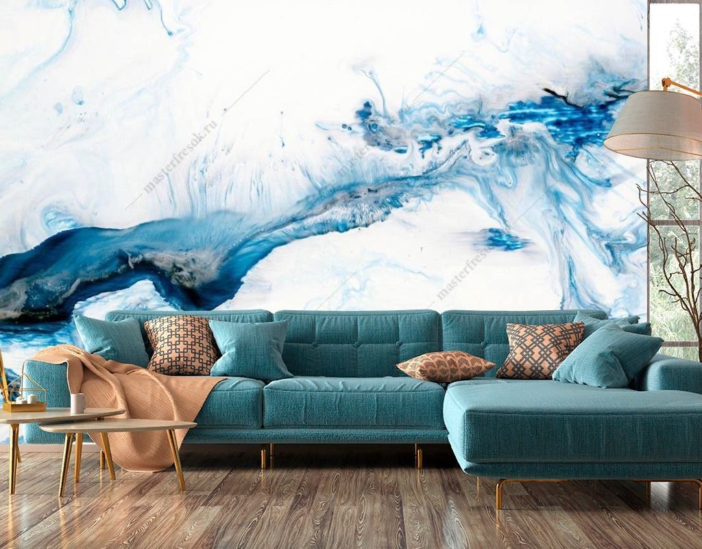 Фотообои Синий всплеск  9-1286