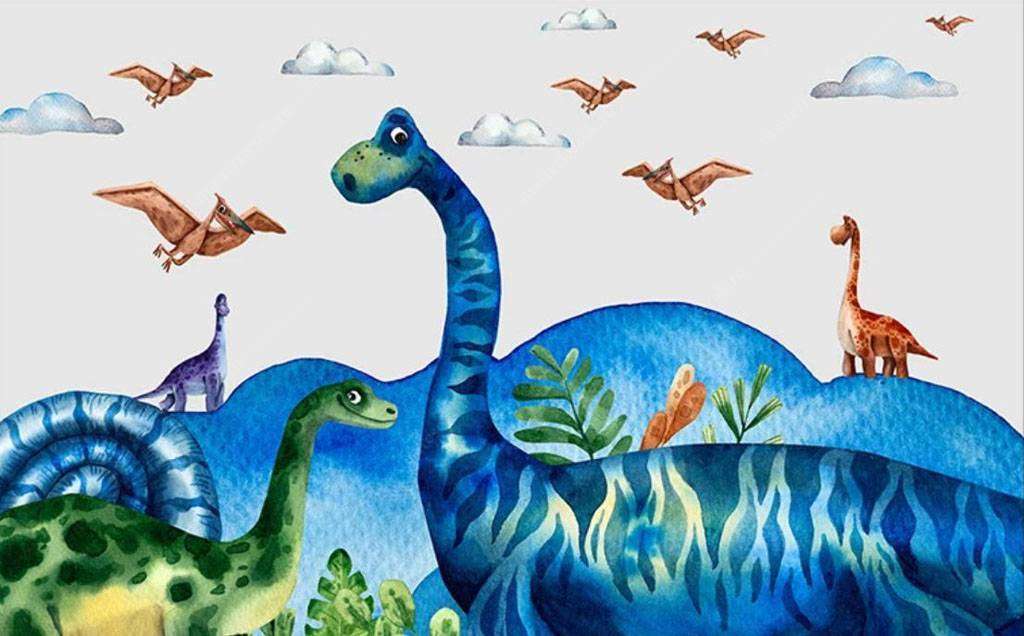 Фотообои в интерьере птерозавры  15-636 фото