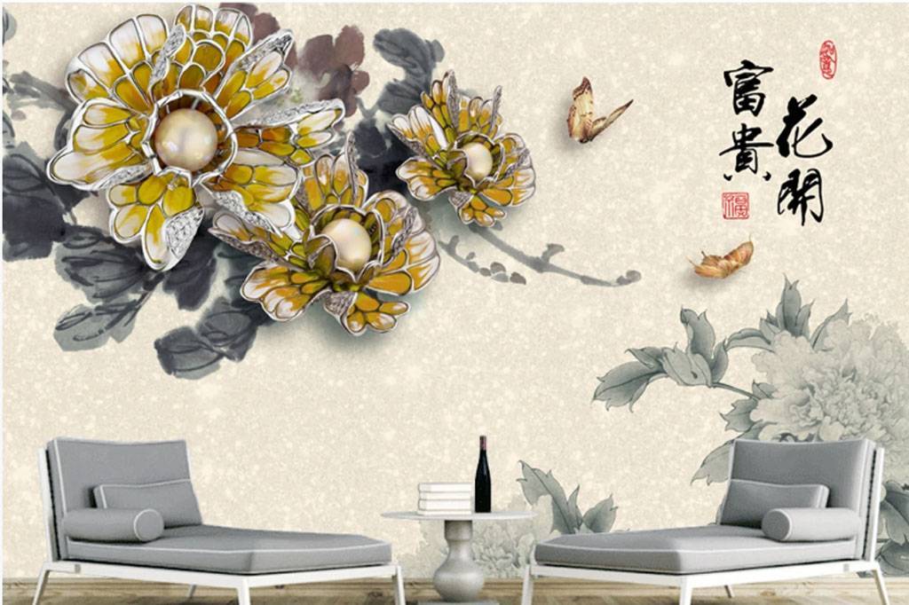 Фотообои Китайский цветок  15-759