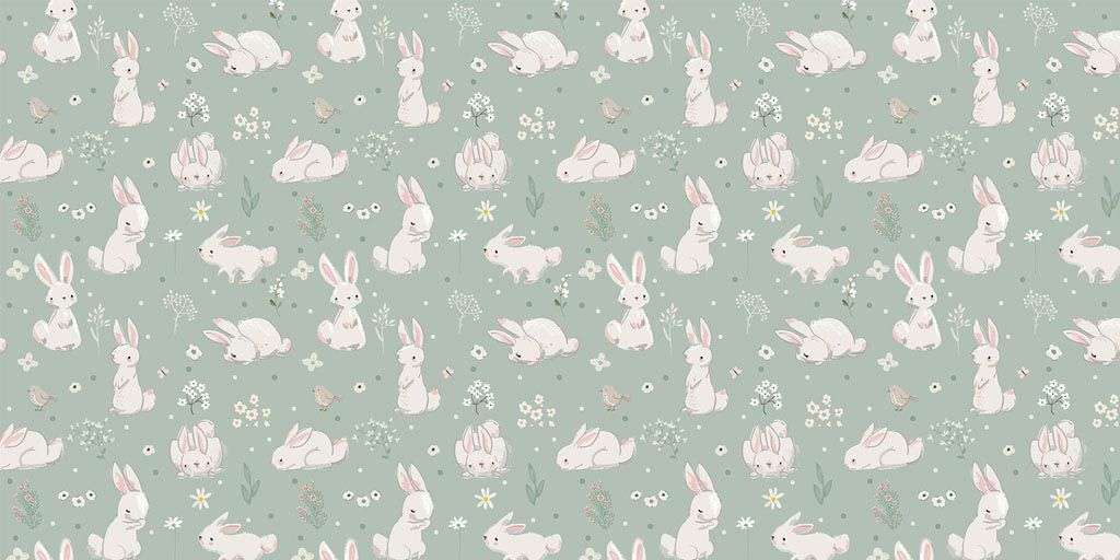 Фотообои в интерьере зайчики  12-666 фото