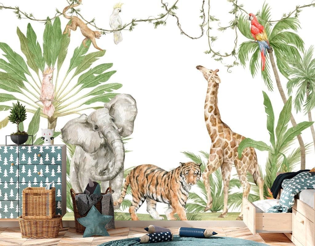 Фотообои Тропические животные для детей  12-1659