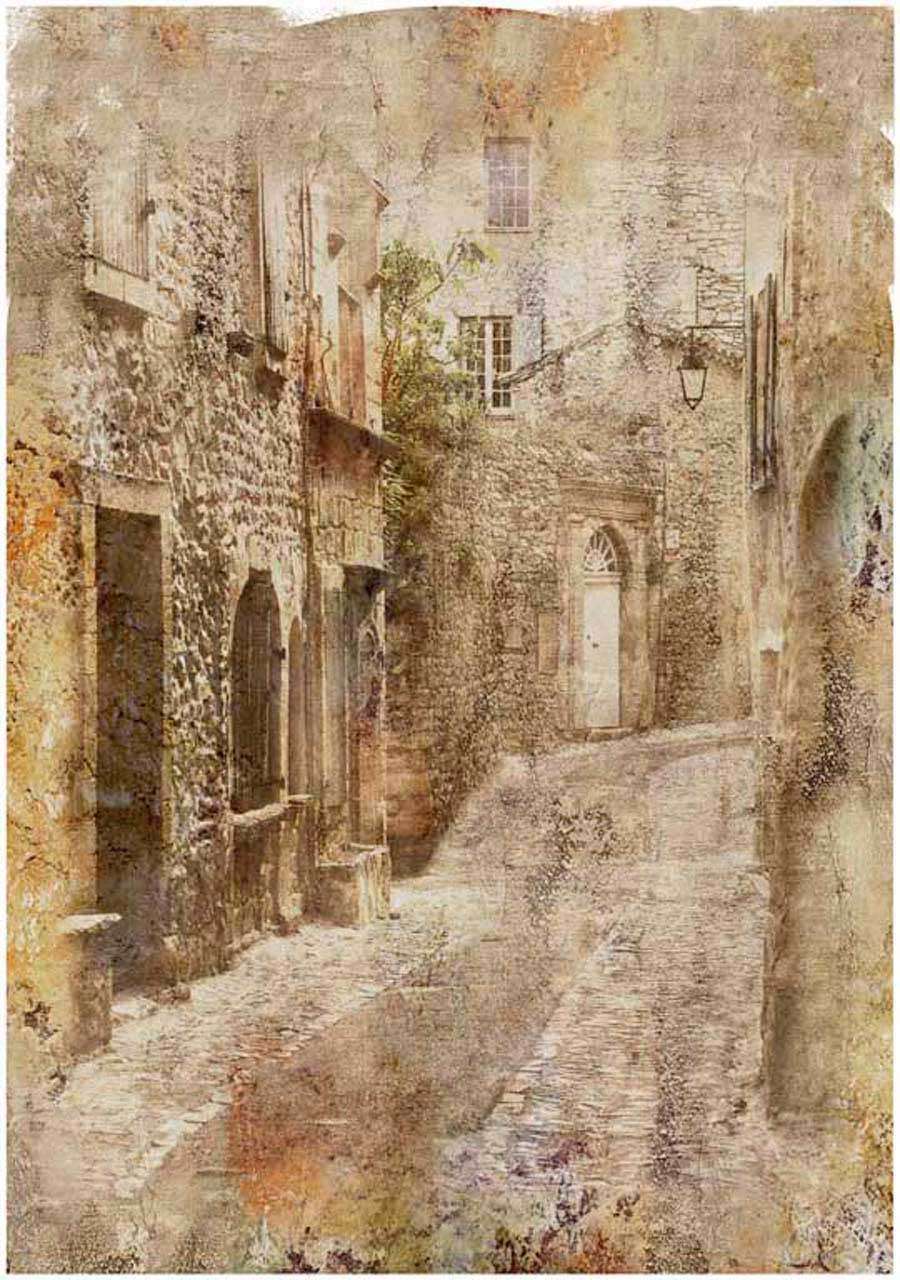 Фотообои в интерьере европейские узкие улочки  11-036 фото