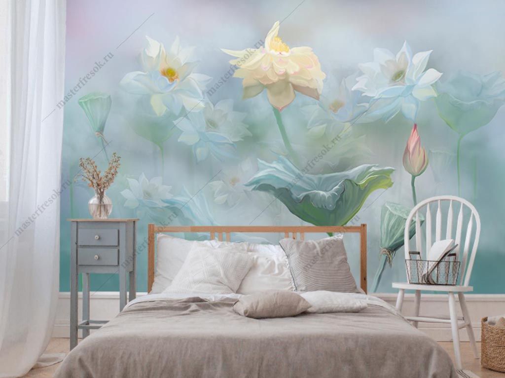 Фотообои Лотос кувшинка  13-391