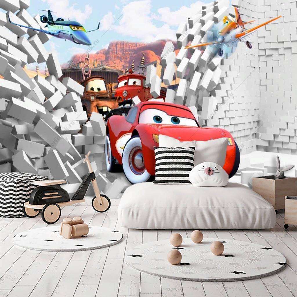 Фотообои в интерьере тачки маккуин  12-1155 фото