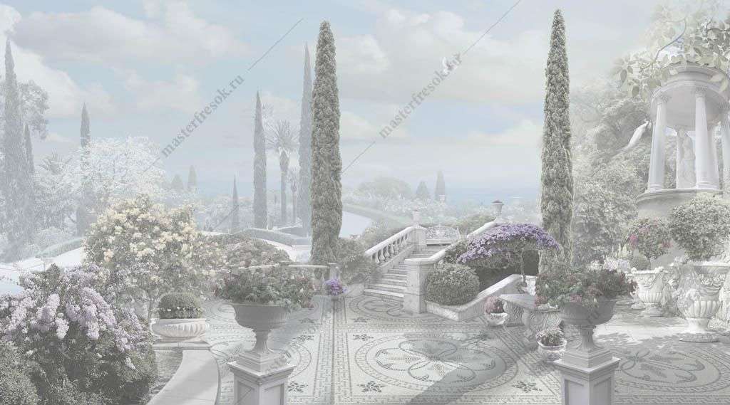 Фотообои в интерьере белоснежная терраса  13-348 фото