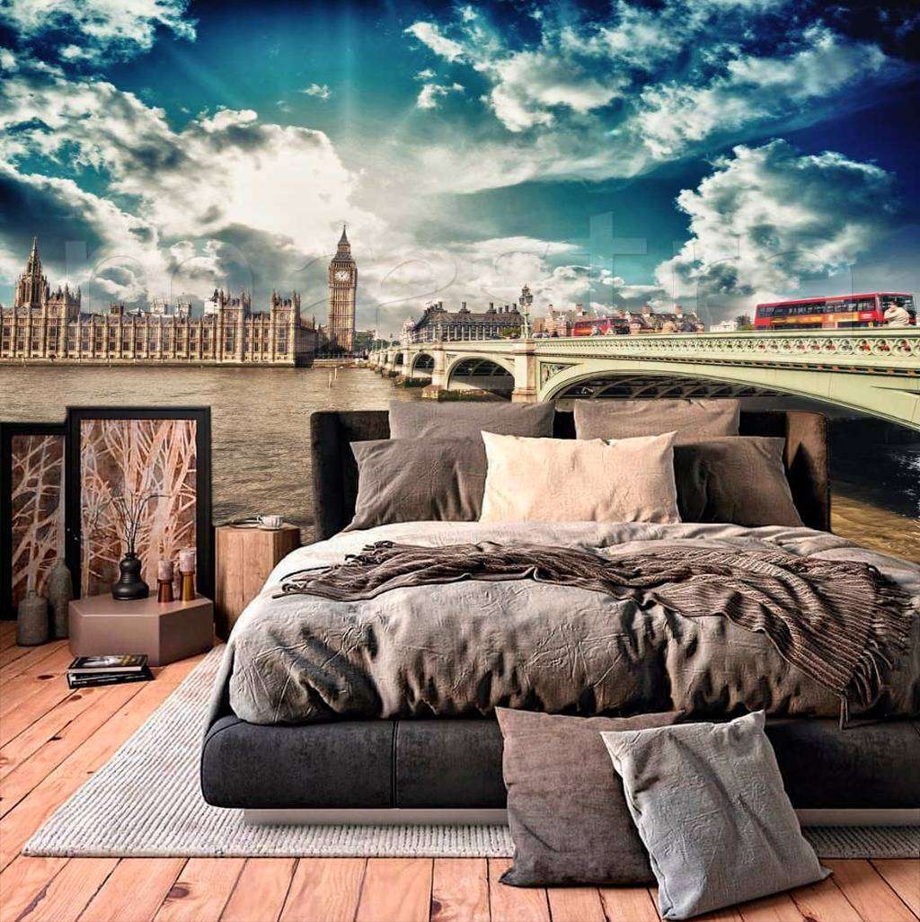 Фотообои в интерьере лондон в лучах солнца  9-488 фото