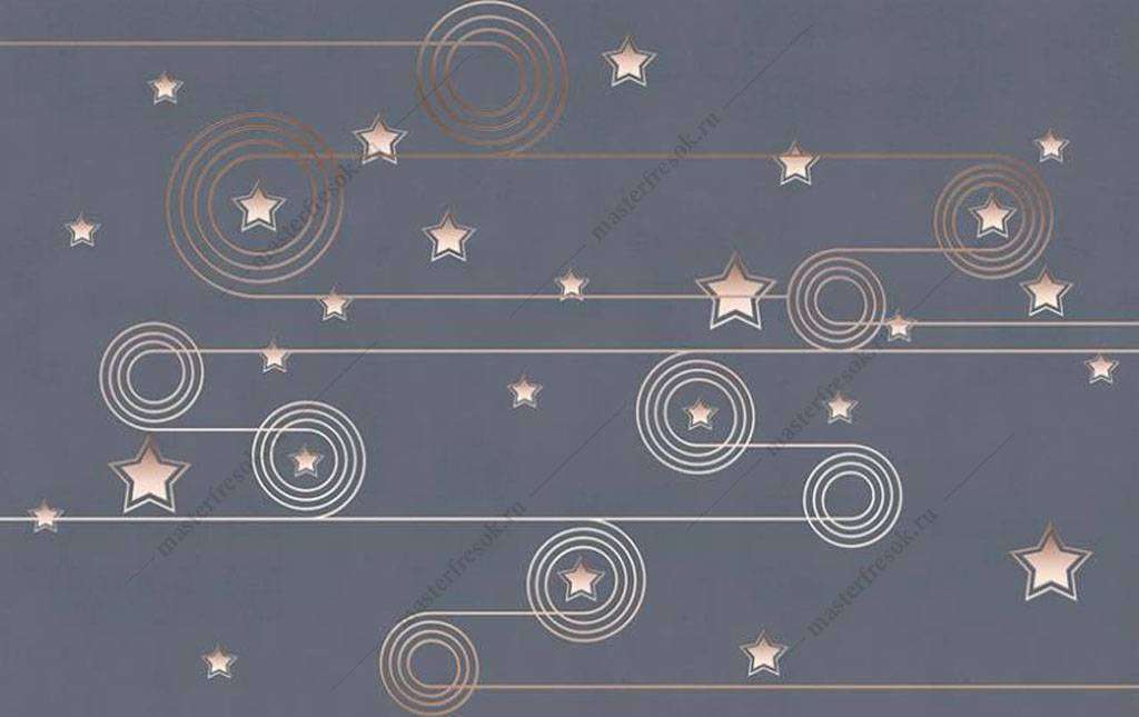 Фотообои в интерьере небо и звезды  16-085 фото