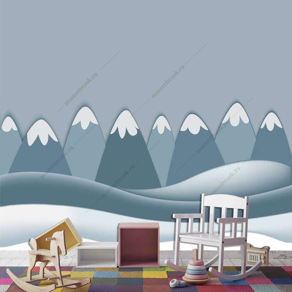 Фотообои Бесшовные обои на стену:  Горы 3д. Артикул: 12-793  