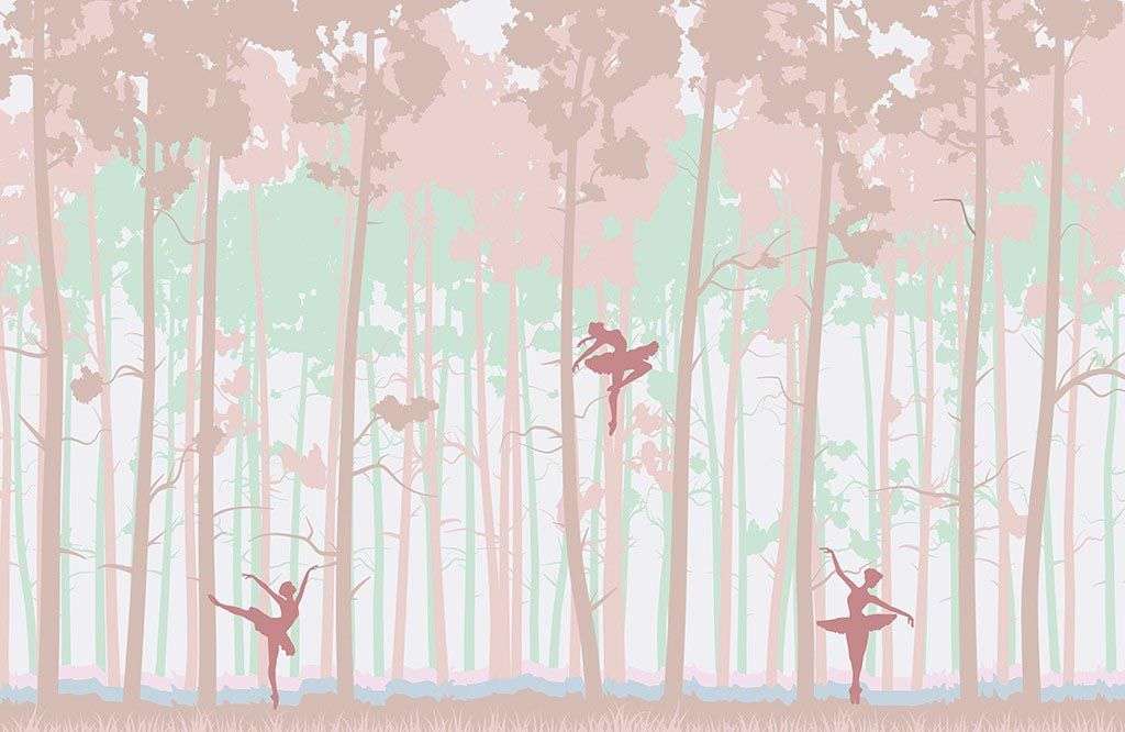 Фотообои в интерьере сказочный лес  14-402 фото