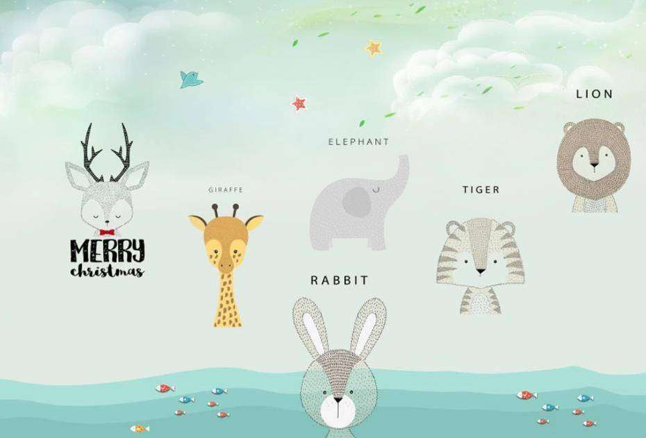 Фотообои в интерьере изучаем животных  15-298 фото