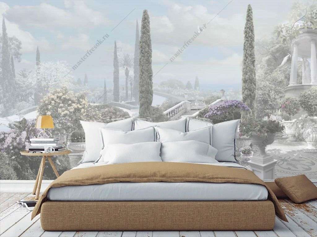 Фотообои в интерьере белоснежная терраса  13-348 фото