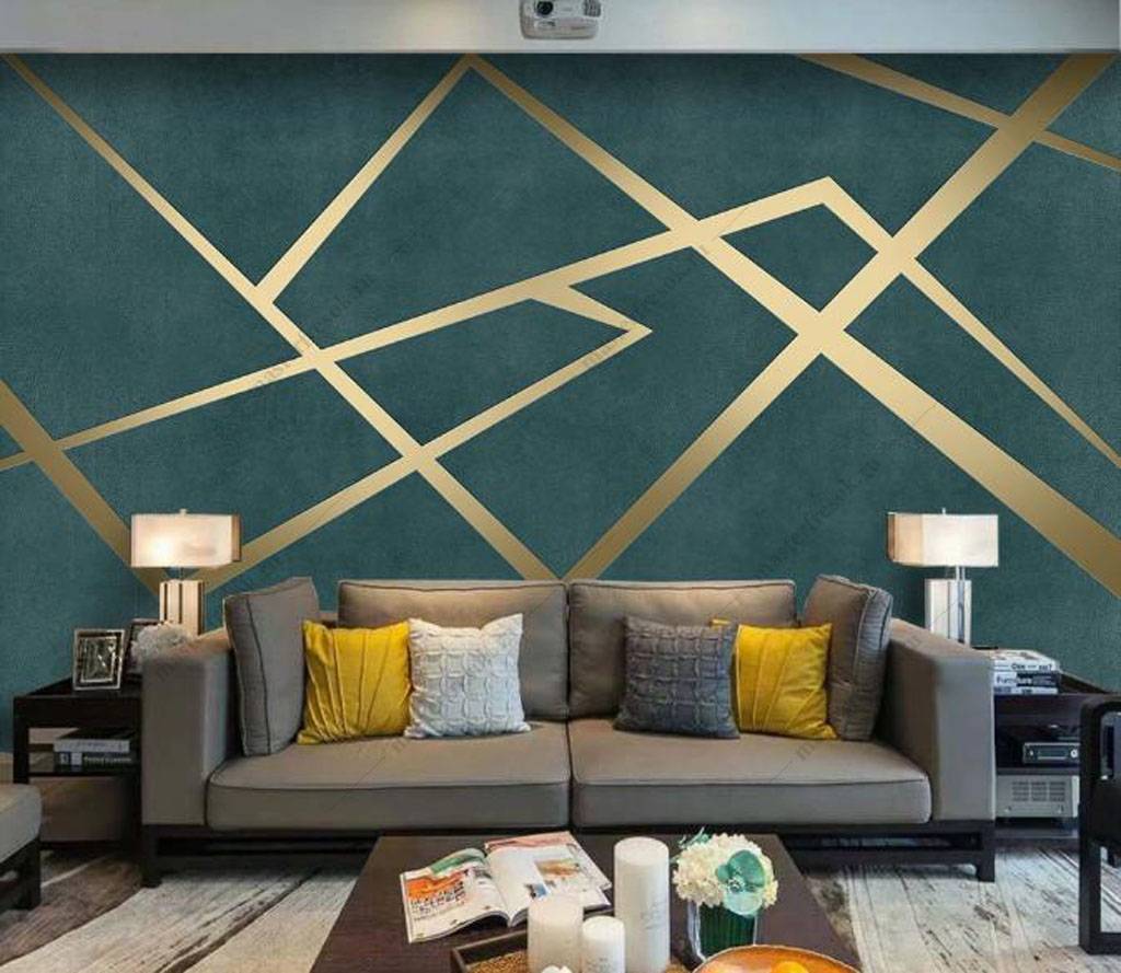 Фотообои Золотая геометрия  16-052