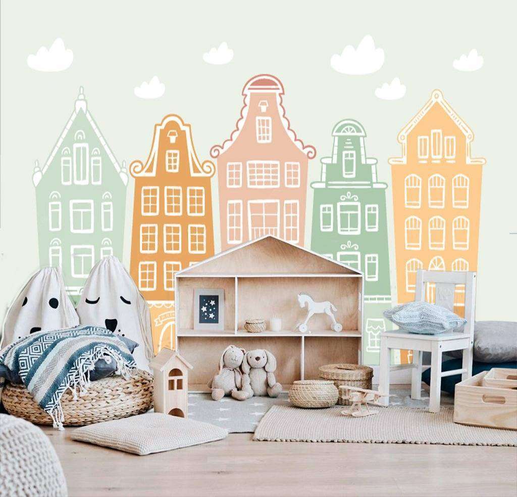 Фотообои в интерьере детский городок  12-615 фото