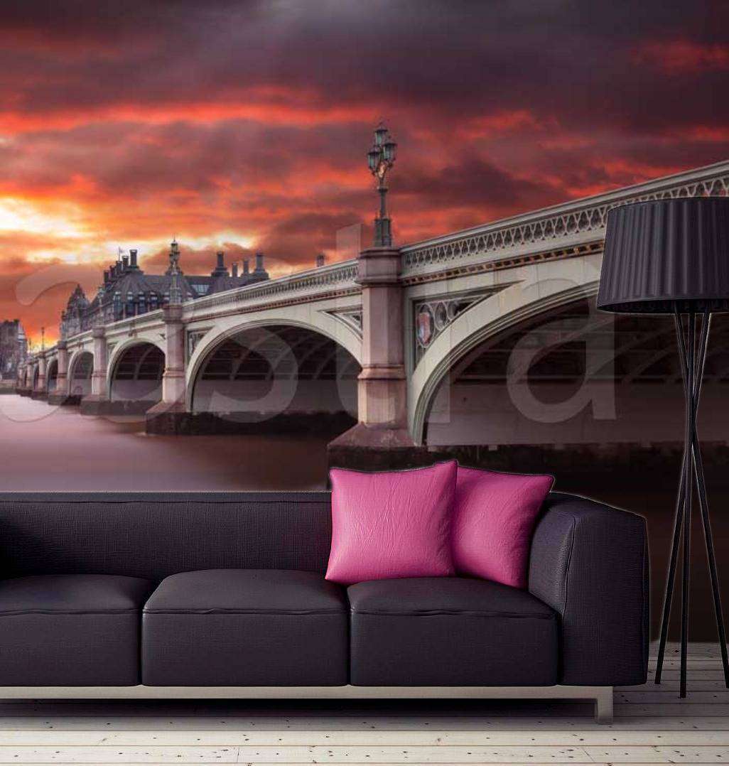 Фотообои Лондон на фоне заката  9-454