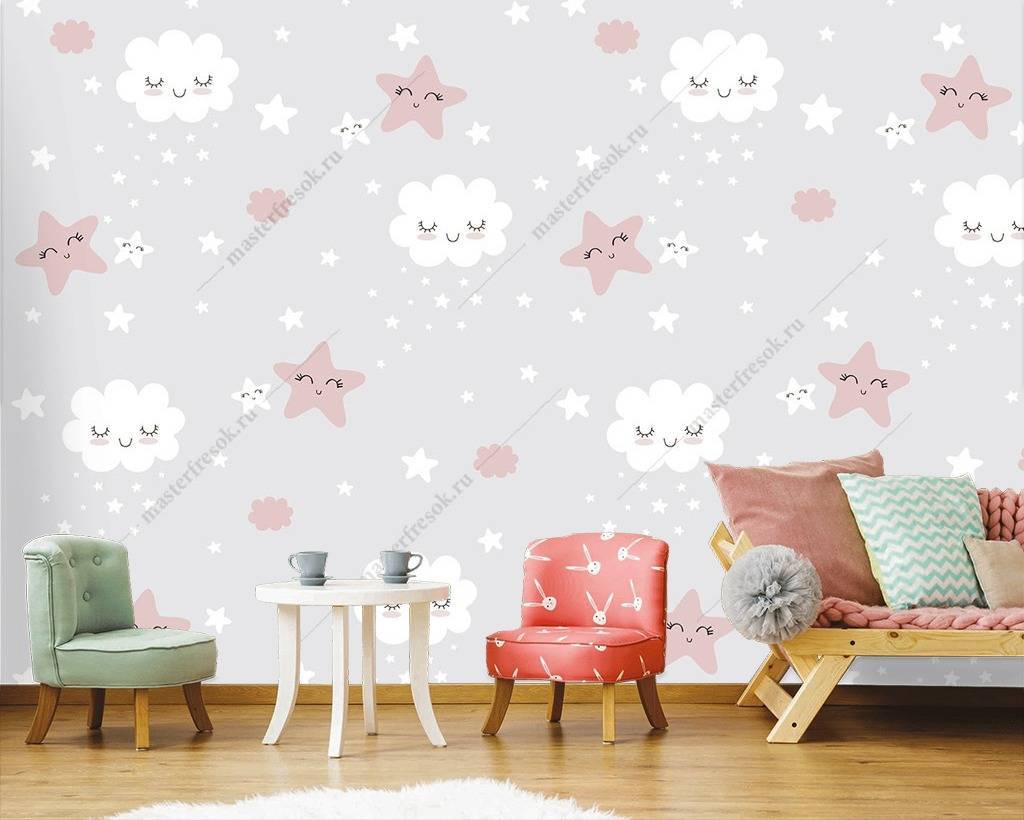 Фотообои Облака на сером  12-762