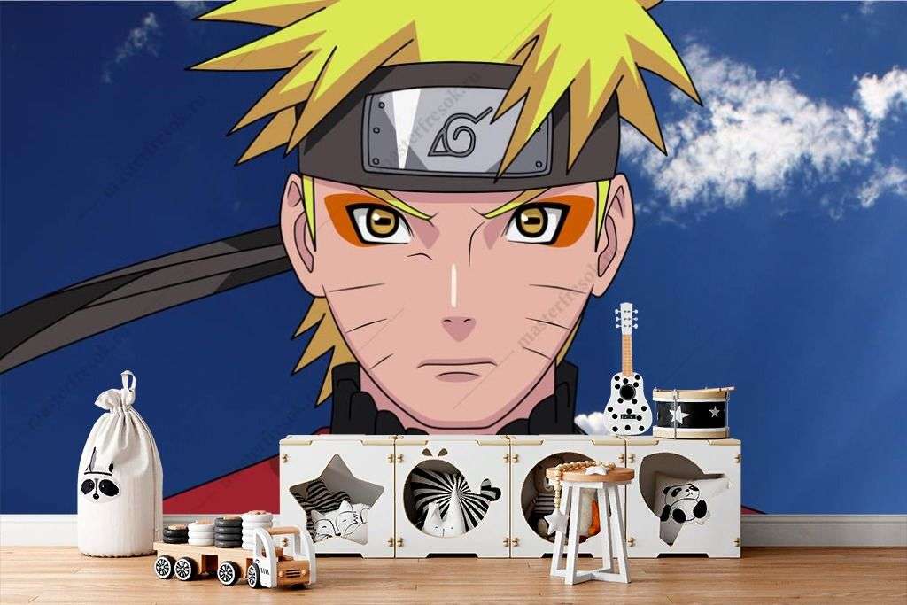 Фотообои в интерьере узумаки наруто король  12-1340 фото