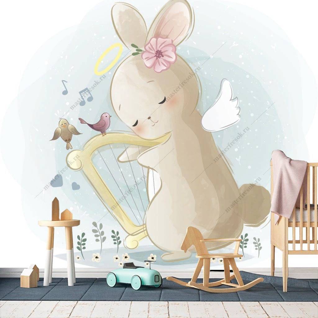 Фотообои Зайка музыкант  12-472