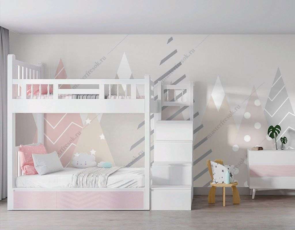 Фотообои в интерьере горы в детскую  12-1431 фото