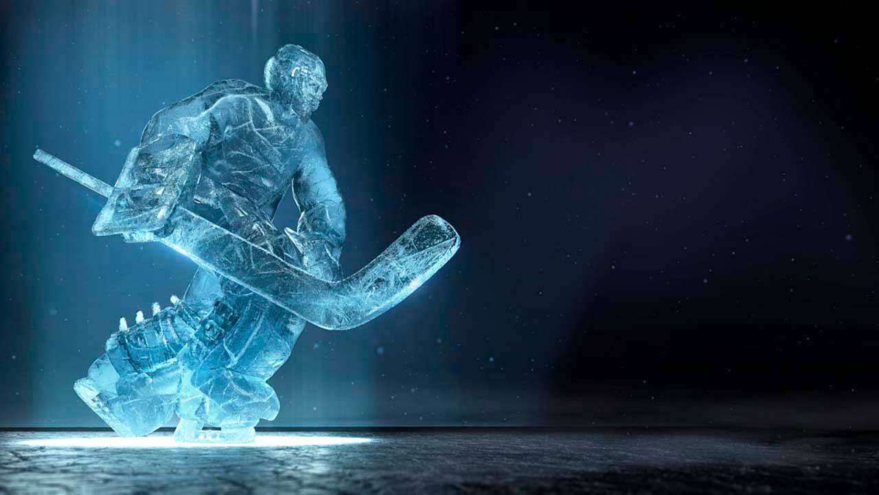 Фотообои в интерьере ледяной вратарь  12-561 фото