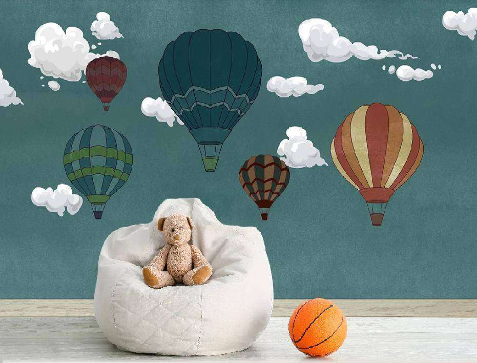 Фотообои Бесшовные обои на стену:  Полет на воздушном шаре. Артикул: 15-239  