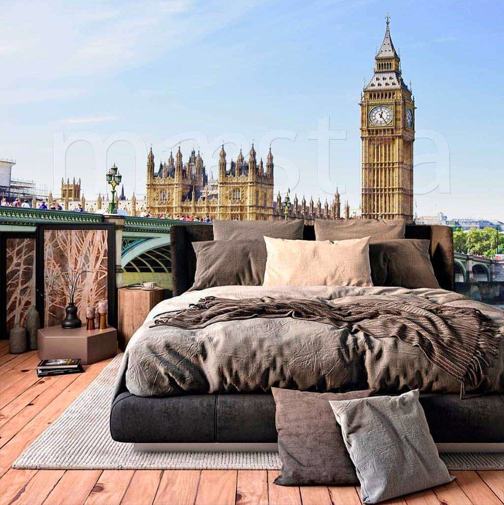 Фотообои в интерьере лондон ясным днем  9-453 фото