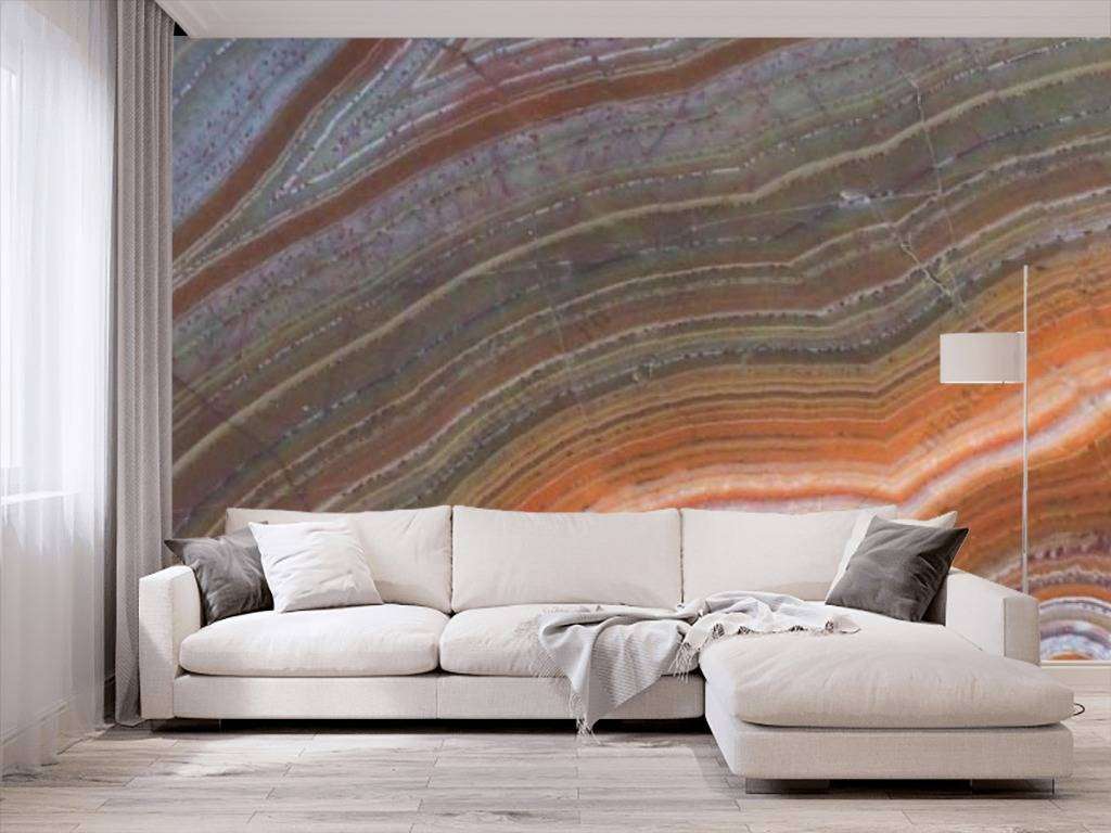 Фотообои в интерьере срез оникс фактура  9-1057 фото