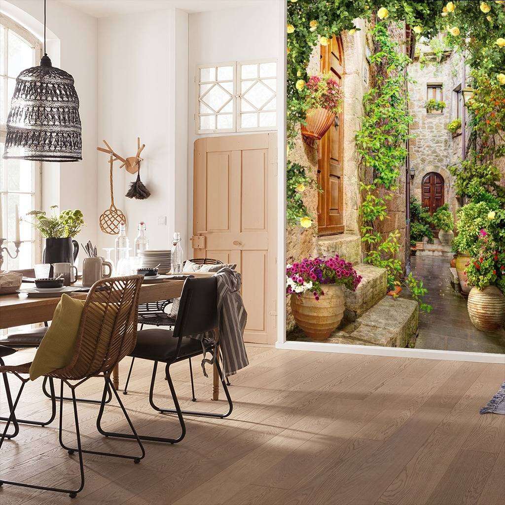 Фотообои в интерьере итальянские улочки  17-0026 фото