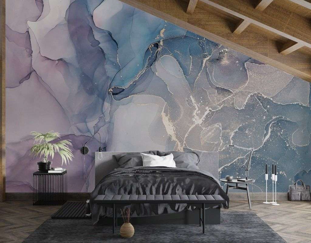 Фотообои в интерьере fluid art 01  9-1929 фото