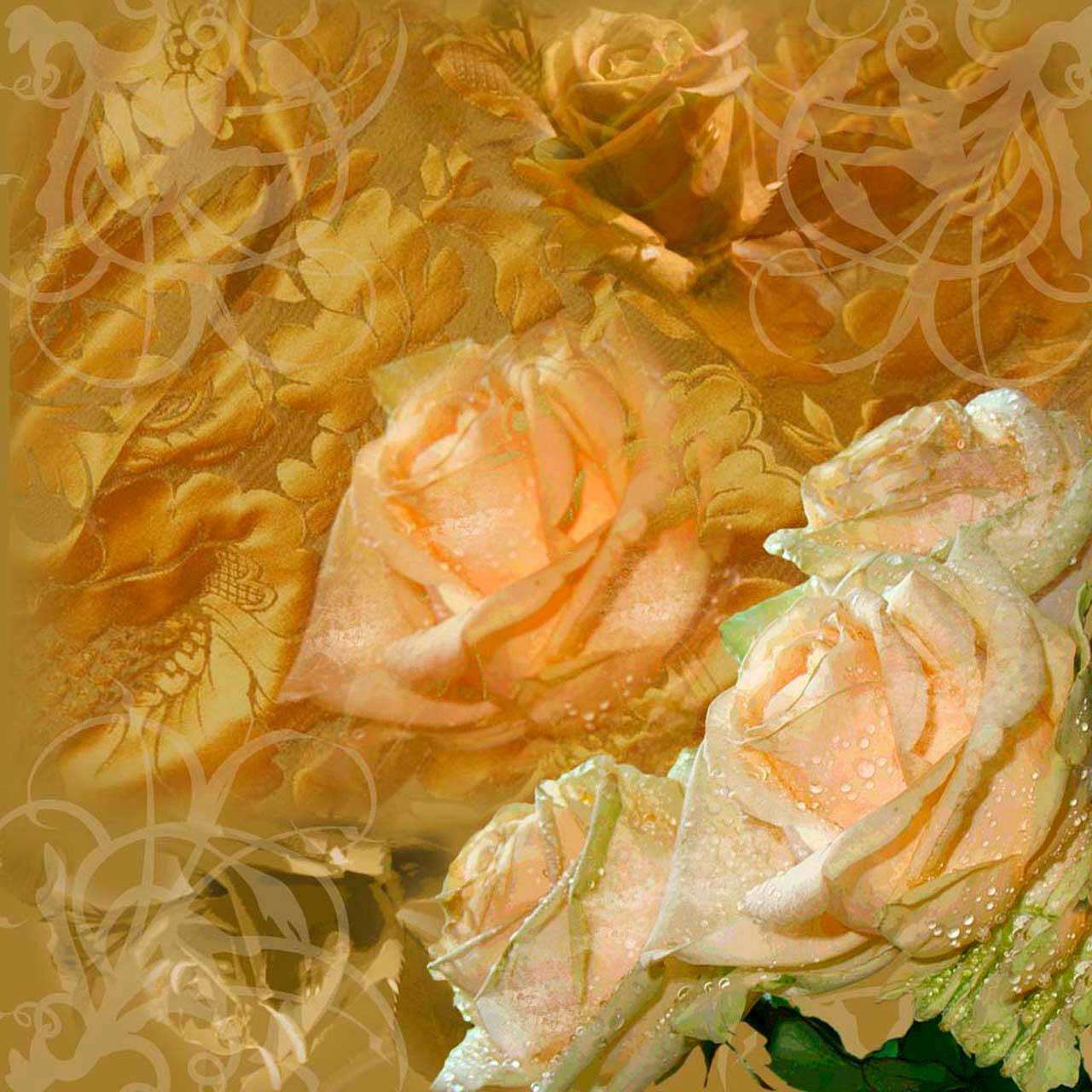 Фотообои в интерьере абстракция бежевая цветочная  2-117 фото