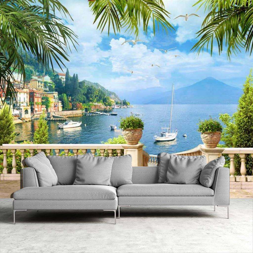 Фотообои в интерьере выход к морю  17-0011 фото