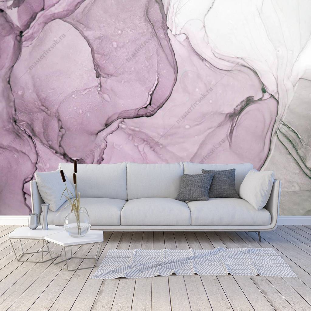 Фотообои Флюид арт фиолет  9-1022