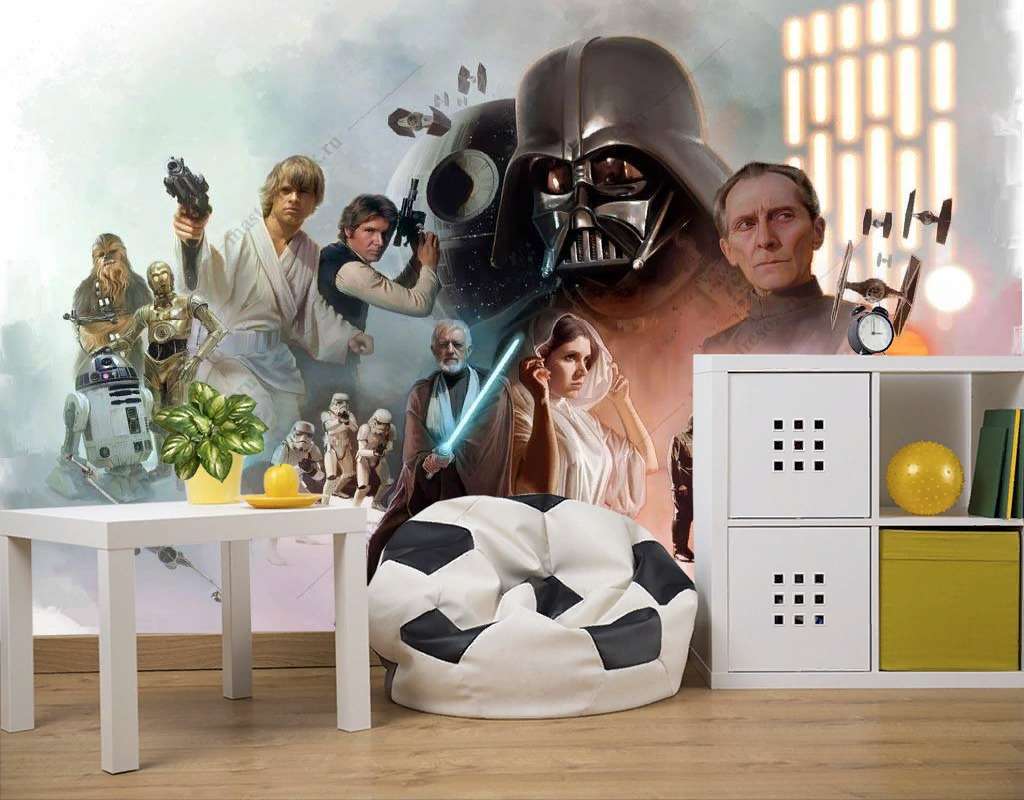 Фотообои Бесшовные обои на стену:  Плакат звездные войны. Артикул: 12-1217  