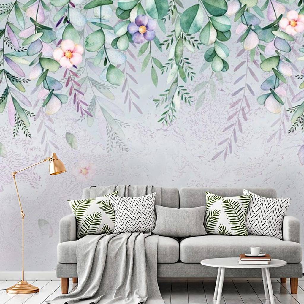 Фотообои 3д фон растения  15-471