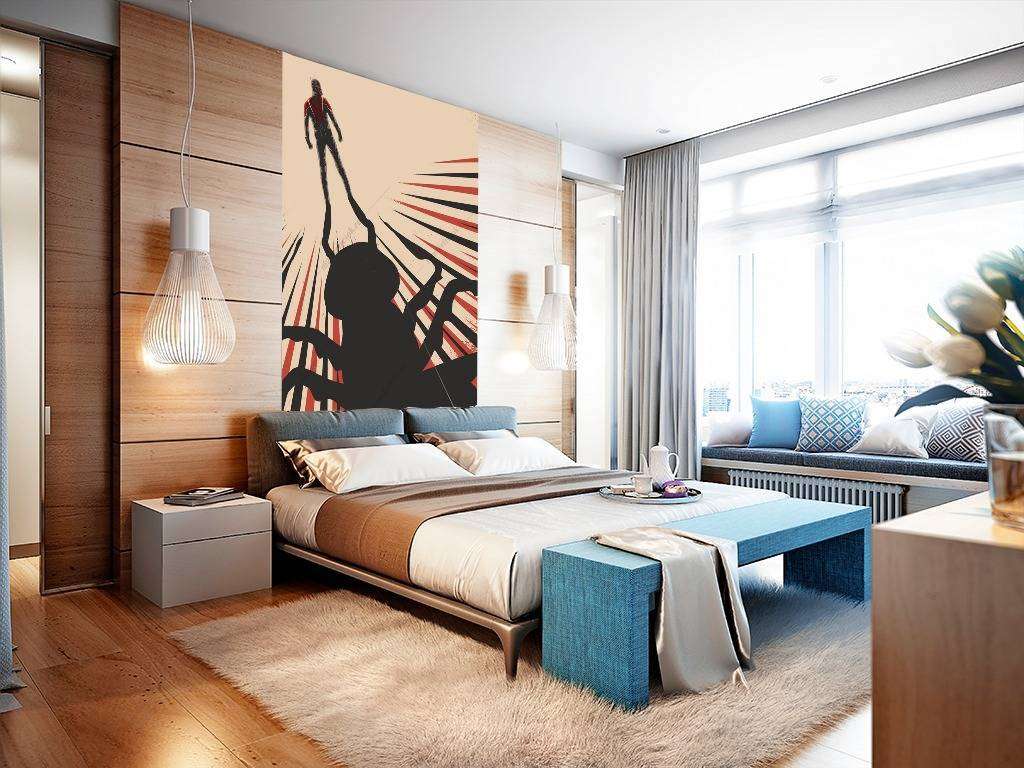 Фотообои в интерьере человек-муравей  12-1032 фото