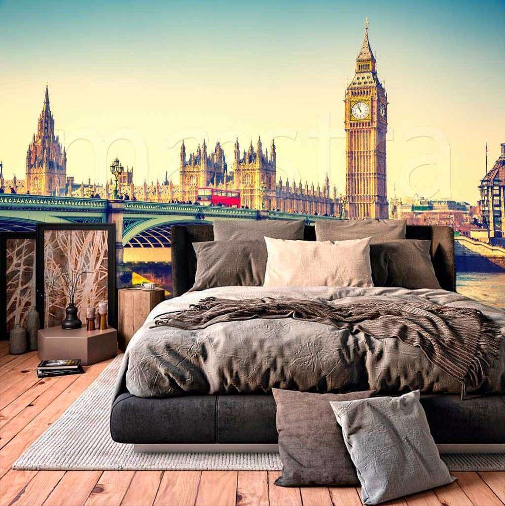 Фотообои в интерьере биг бен живописный  9-553 фото