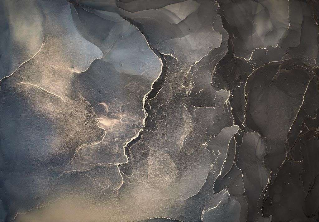 Фотообои в интерьере серый мрамор с золотом    9-1900 фото