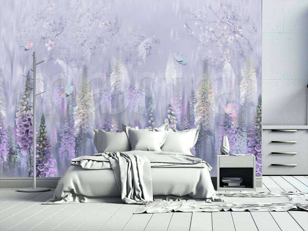 Фотообои Сиреневый луг  7-918