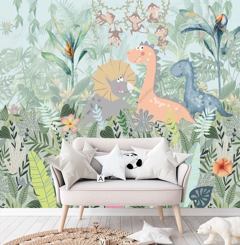 Фотообои Милые динозаврики  13-502