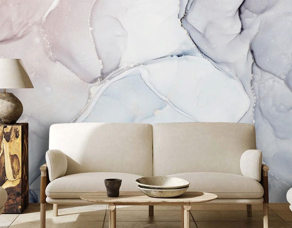 Фотообои Мрамор светло-голубой  9-2048