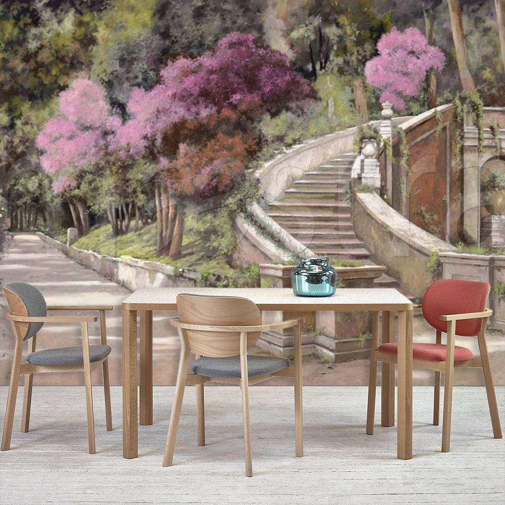 Фотообои в интерьере парк с лестницей вверх  8-018 фото